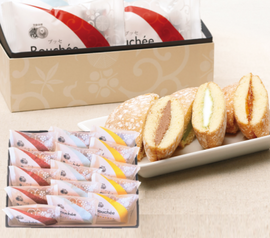 ブッセ１５個入り（ママレード・バニラ・チョコレート　各５個）