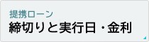 提携ローン 締切りと実行日・金利