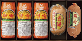 明宝ハムとソーセージの５本詰合せ