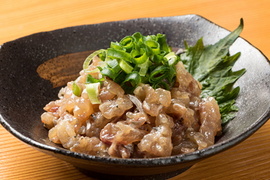 漁師めし　あじなめろう（たたき）